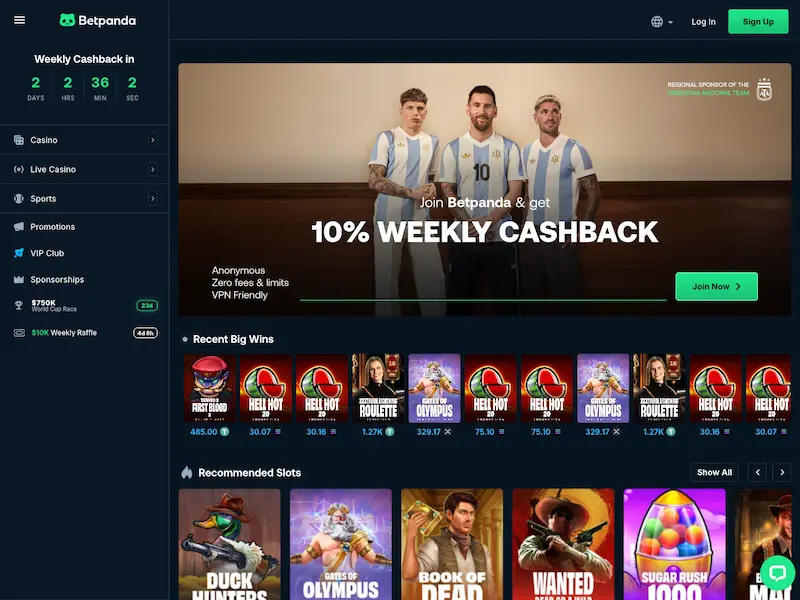 betpanda casino homepage