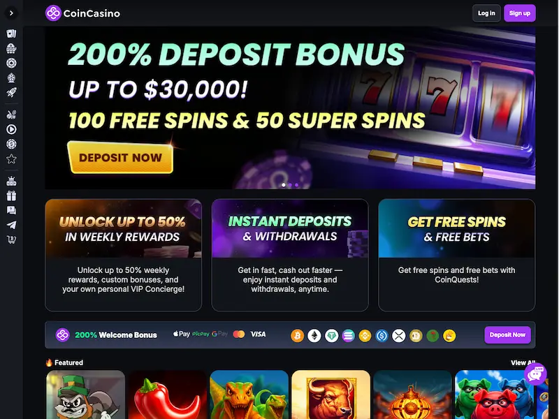 coincasino homepage